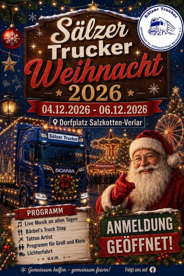 Plakat : Sälzer Trucker Weihnacht